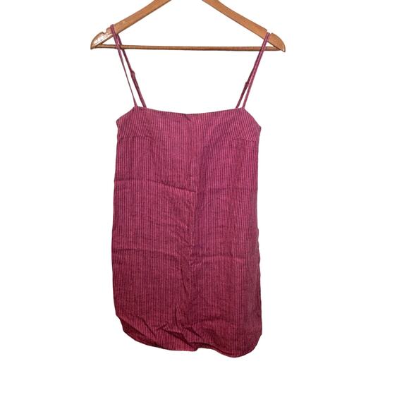 NEW Faherty Byron Bay Ibis Rose Stripe Linen Dress Size XXS MSRP $148 - Picture 3 of 6